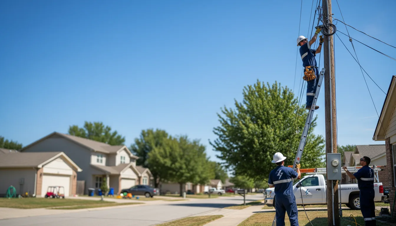 Residential electrician providing installation services in Blanchard, LA